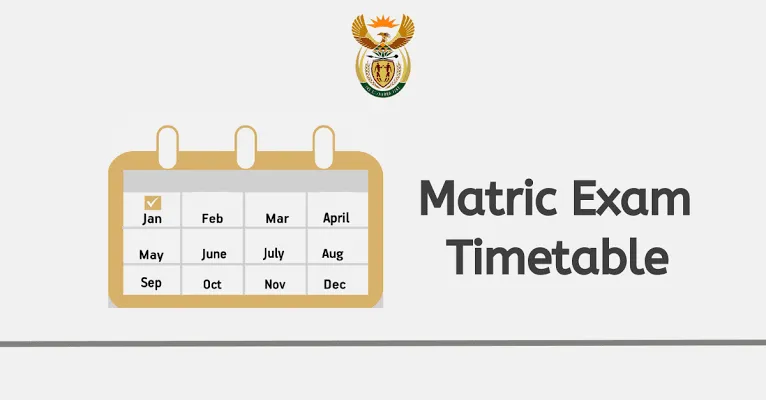 Matric Exams 2025 Timetable