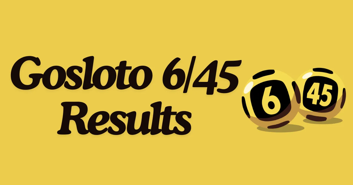 Gosloto 6-45 Results 01 December 2025 za
