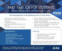 Top December Piece Jobs for Matric, College, and University Students